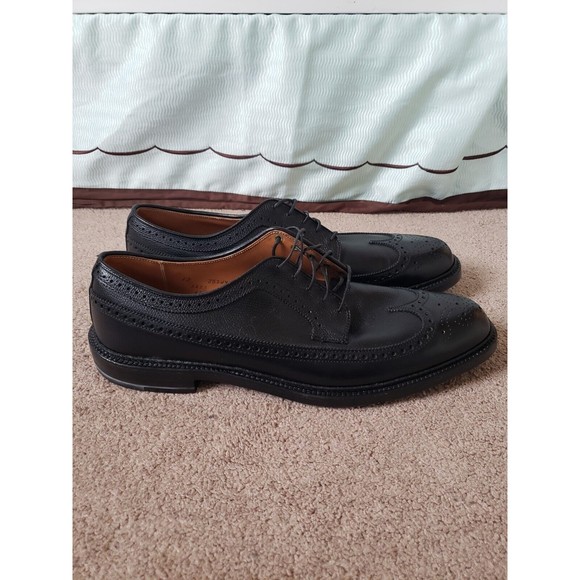 Vintage ALDEN Mens Size 13 Handmade In The USA Black Wing Shoes AAAA/AA - Picture 8 of 16
